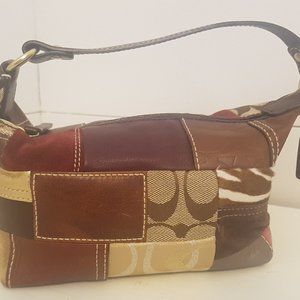 Coach Holiday Patchwork Mini Pouch